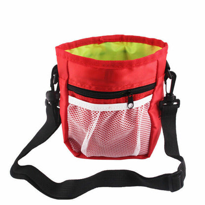 Dog Walking Training Obedience Treat Pouch Portable Pet Puppy Snack Belt Bag UK