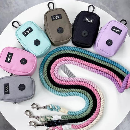 Dog Treat Pouch Hands Free Dog Walking Bag with Metal Carabiner, 900D Oxford Cloth Dog Poop Bag Holder for Pet Puppy Training Travel or Outdoor Camping